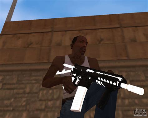 gta sa weapons show white|white textures of weapons.